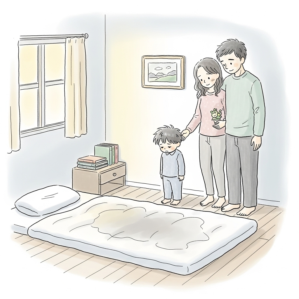 夜尿症 オムツ 小学生 夜中に起こしてトイレはNG 3歳で夜のオムツが外れない